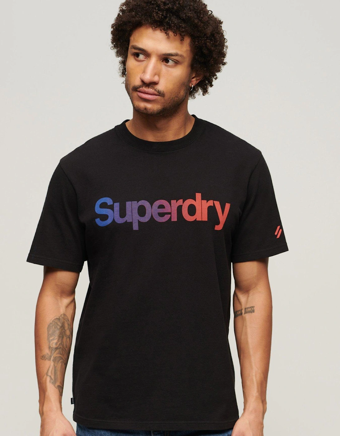 Core Ombre Logo Loose Fit T-shirt - Black, 2 of 1