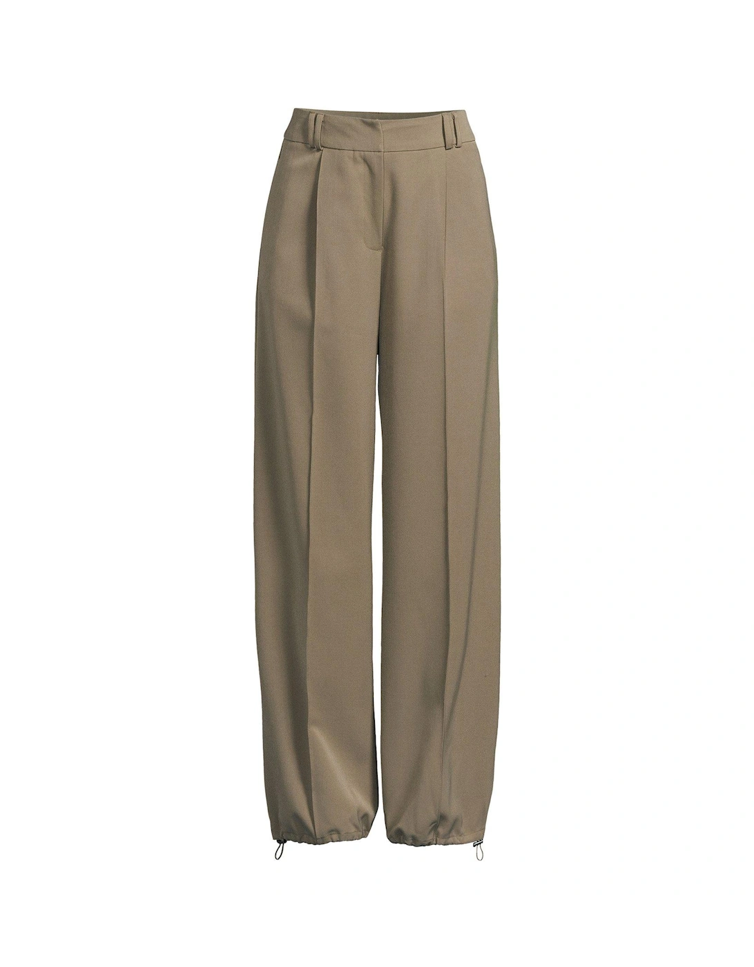 Cuff Detail Trousers - Olive 