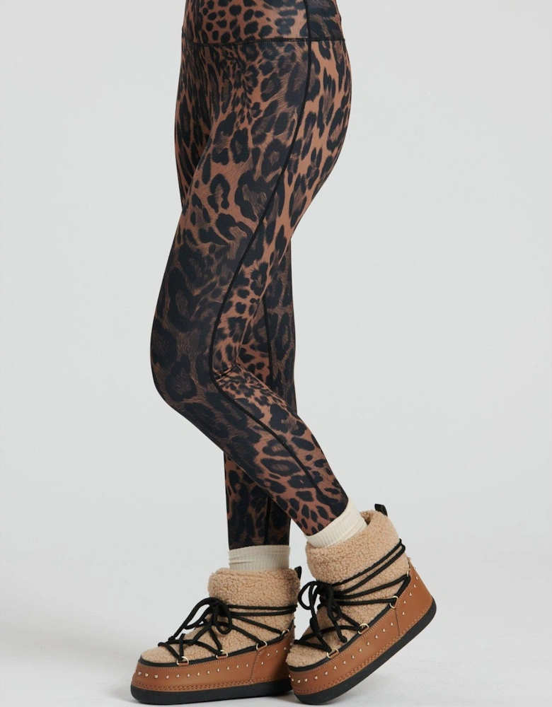 Base Layer Leggings In Leopard