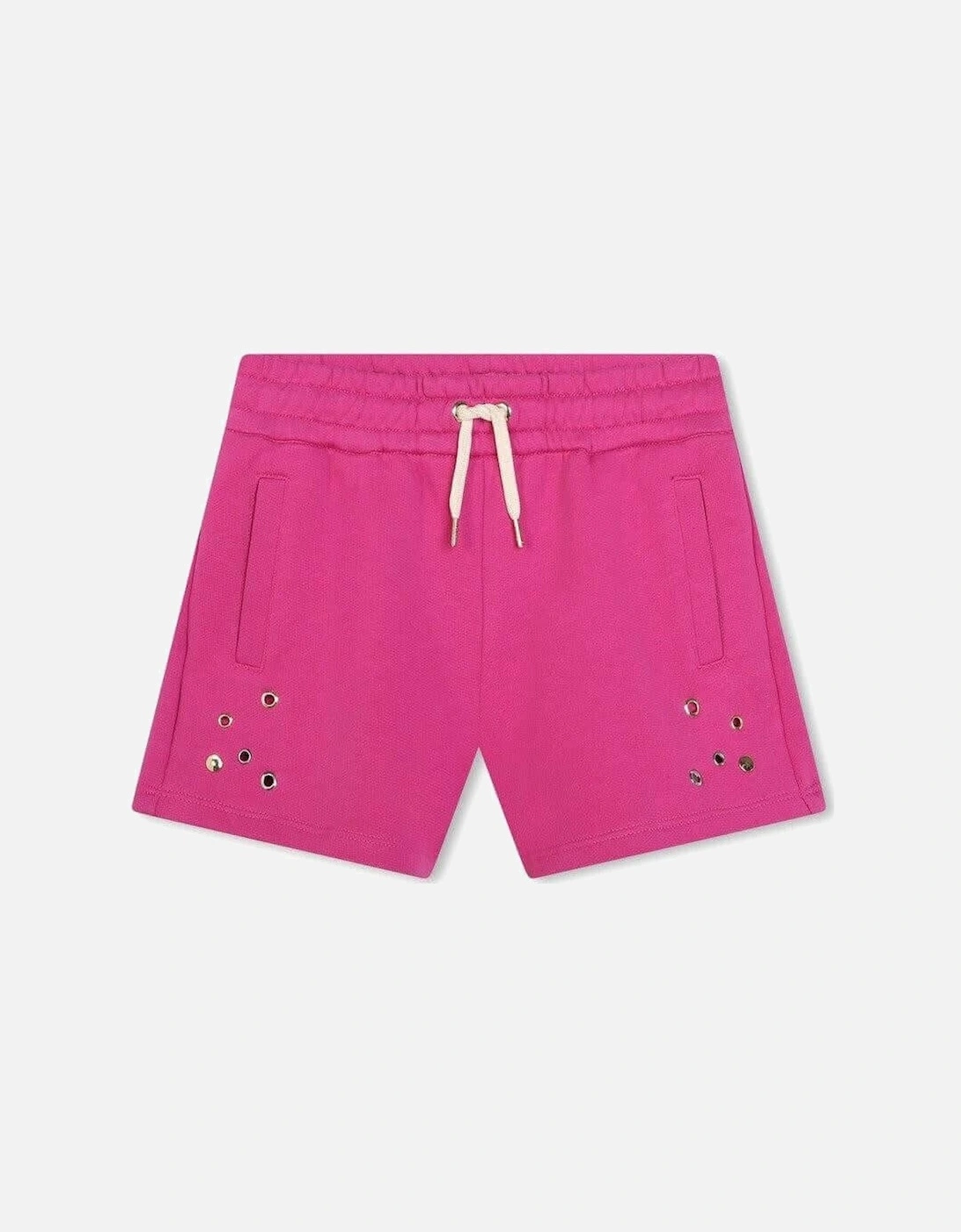 Girls Pink Eyelet Shorts, 3 of 2