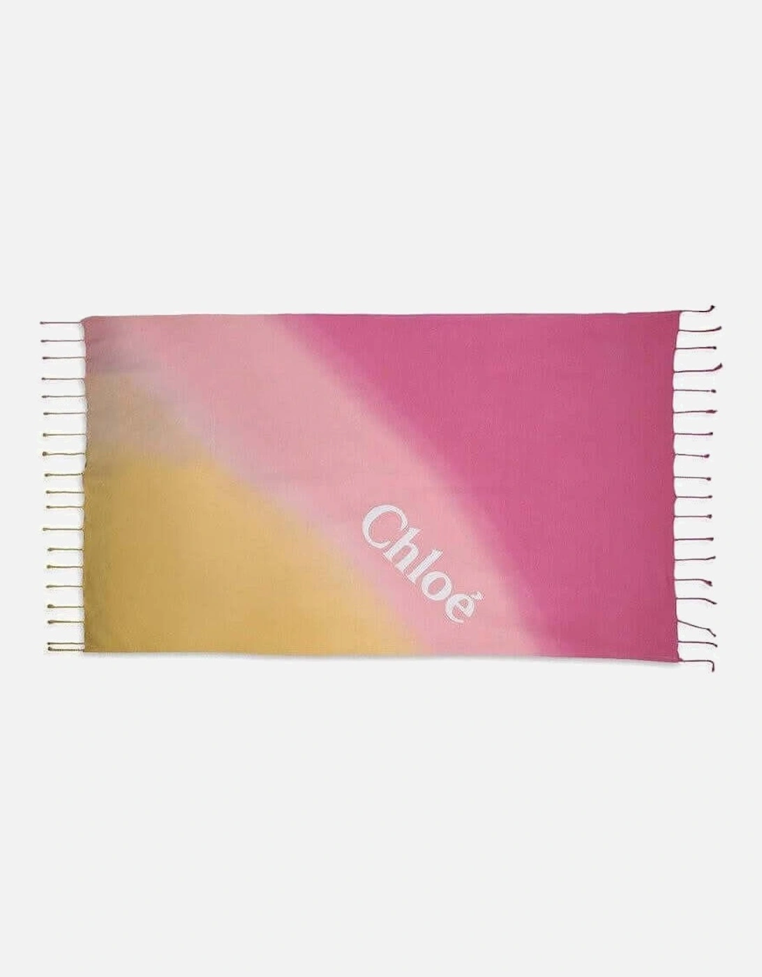 Girls Pink Tie Dye Logo Beach Towel, 4 of 3