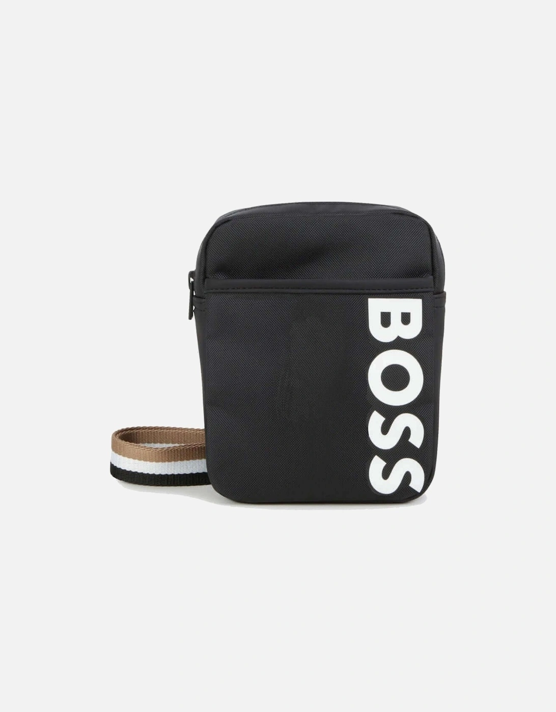 Boys Black Logo Shoulder Bag, 7 of 6