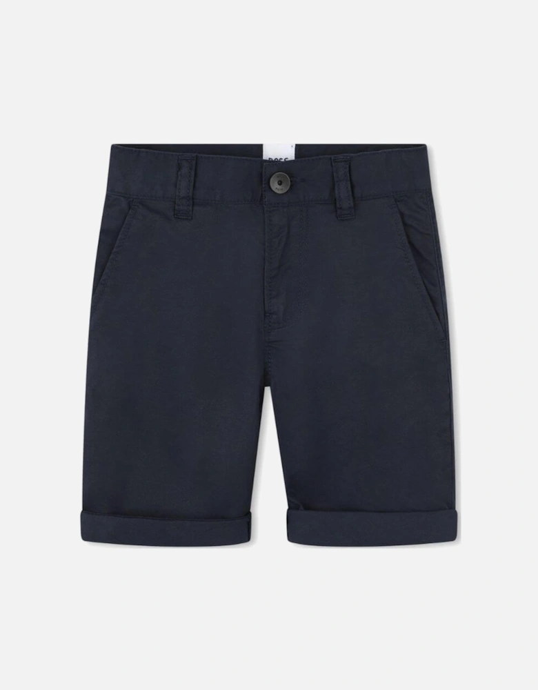 Boys Navy Chino Shorts
