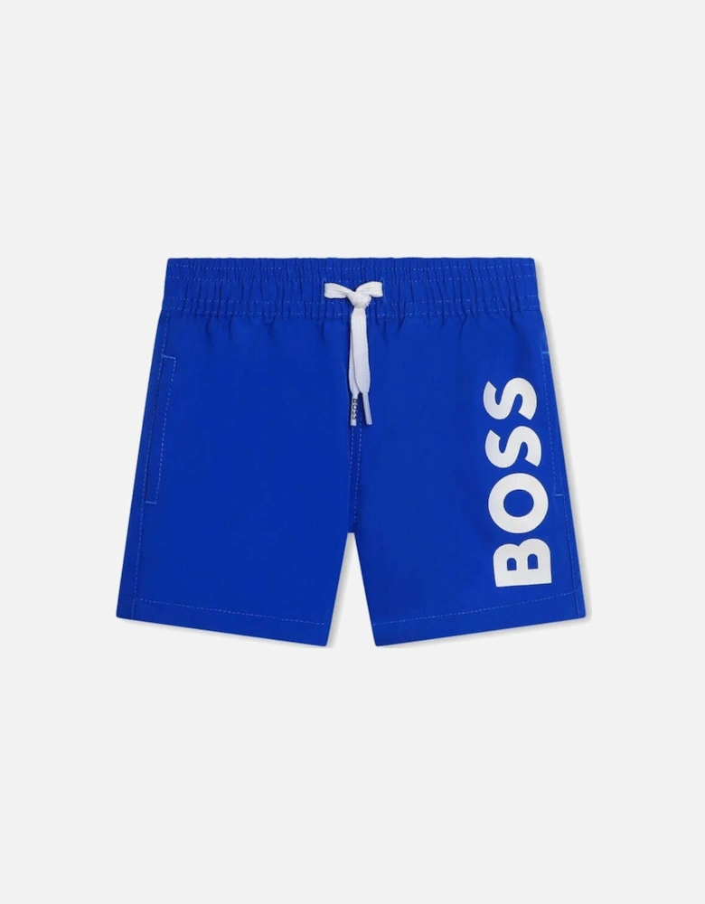 Baby Boys Blue Logo Swimming Short