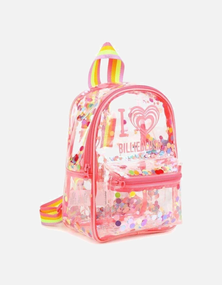 Girls Confetti Logo Backpack
