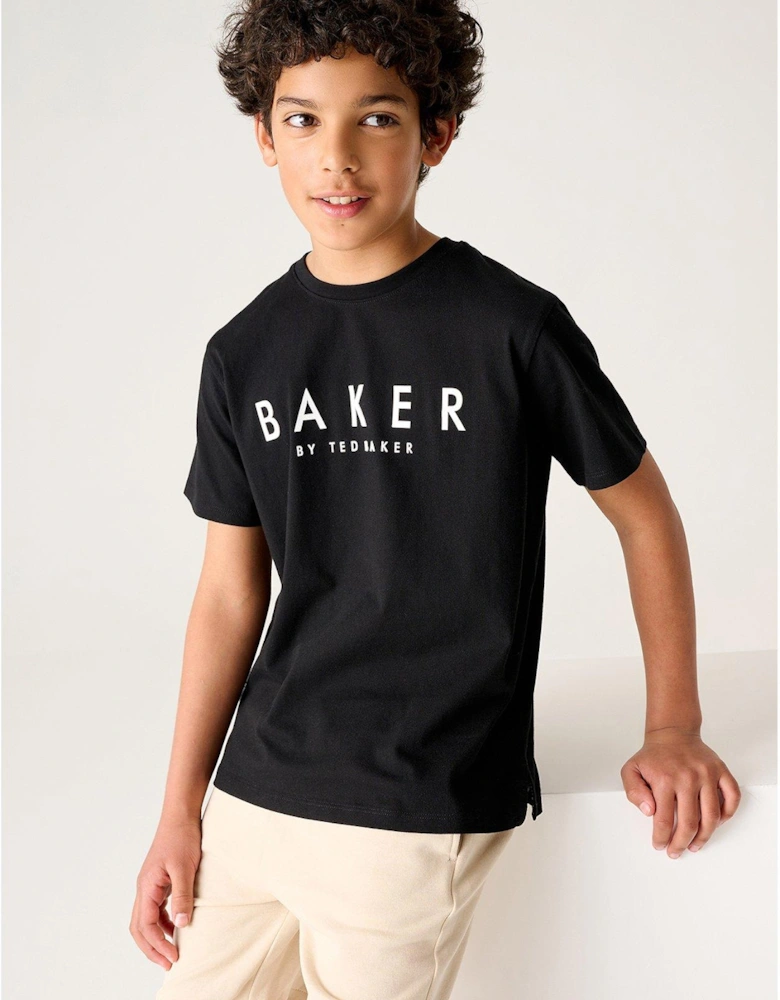 Baker By Older Boys Black Graphic Tee
