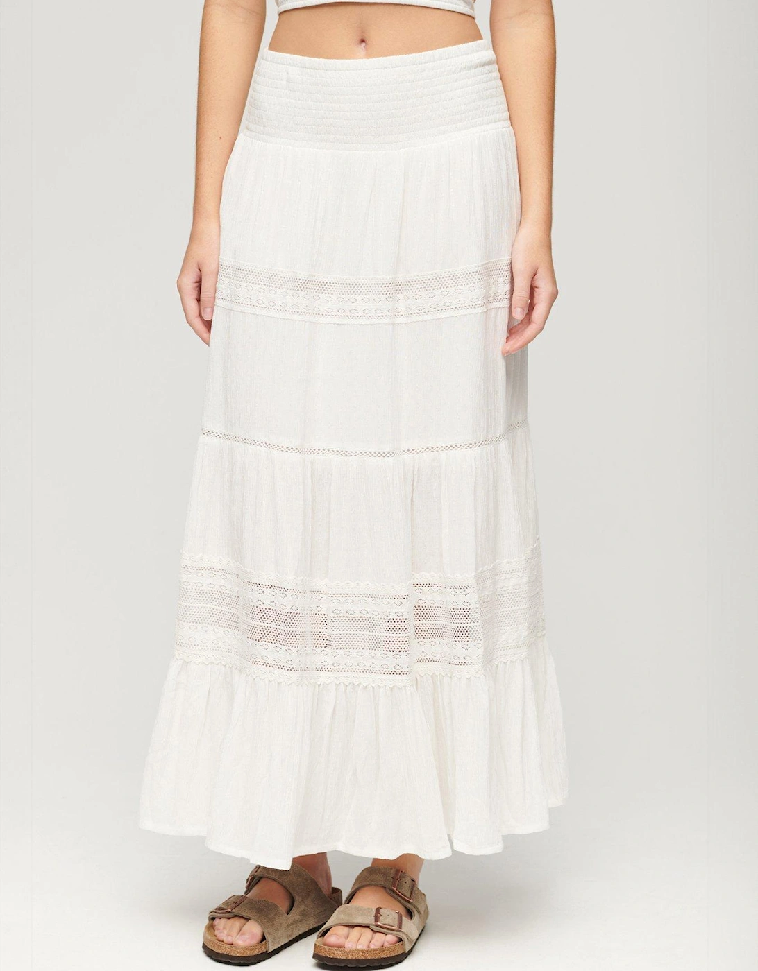 Ibiza Maxi Skirt - White, 7 of 6