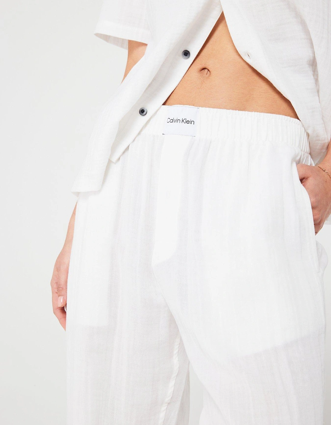 Cotton Pyjama Pants - White