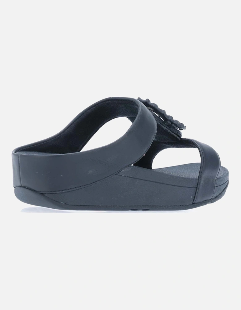 Womens Lulu Crystal-Circlet H-Bar Slide Sandals