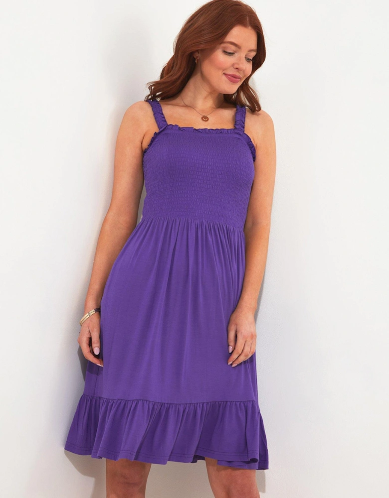 Yasmin Jersey Dress - Purple