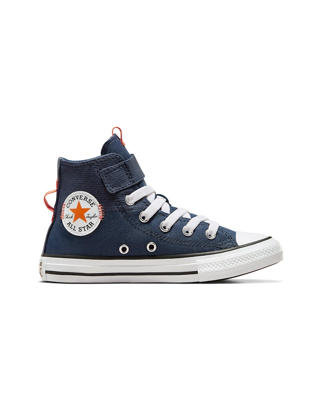 Kids Boys Easy-On Velcro Day Trip Utility High Tops Trainers - Navy, 2 of 1