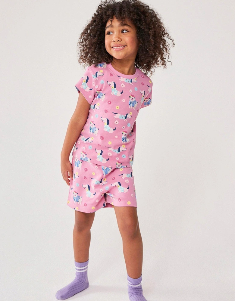 Girls Shorty Pyjamas - Pink