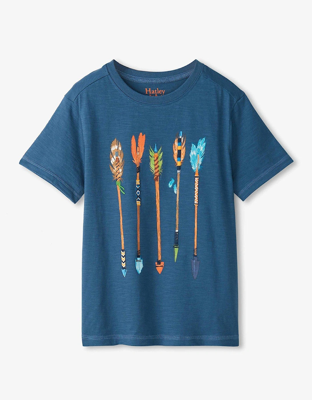 Boys Arrows Graphic Short Sleeve T-Shirt - Blue, 6 of 5