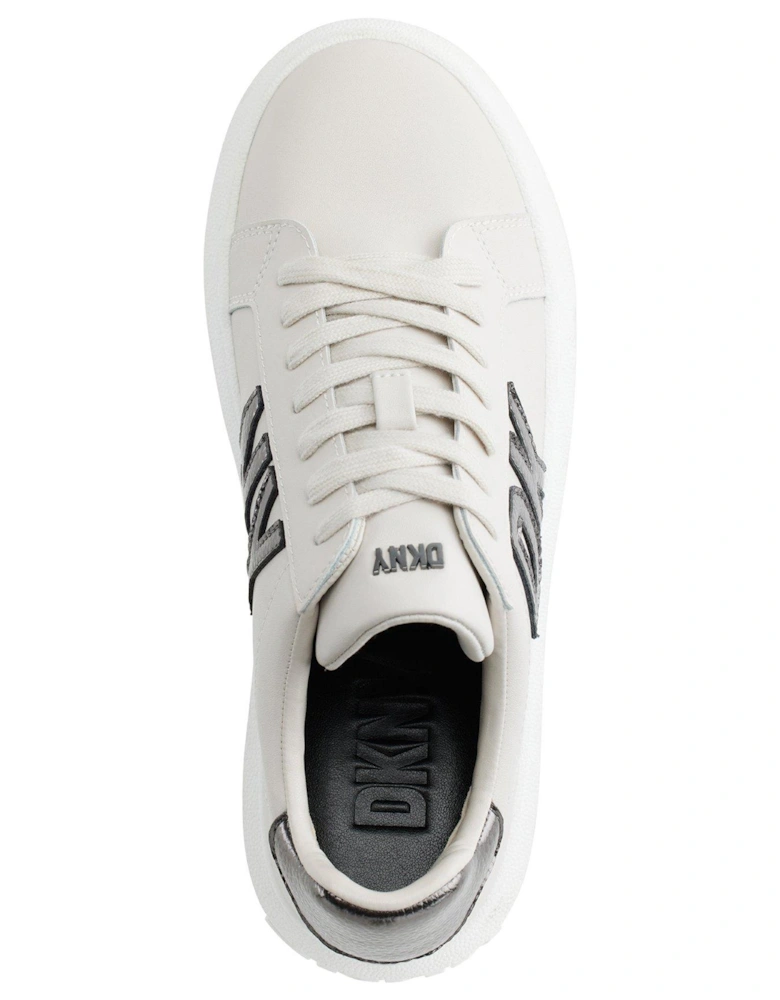 Marian Lace Up Trainers - Beige