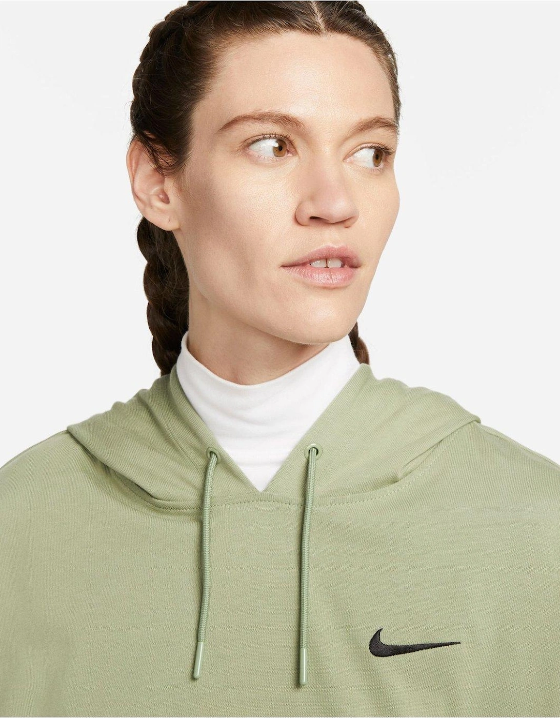 Sportswear Women's Oversized Jersey Pullover Hoodie - Green