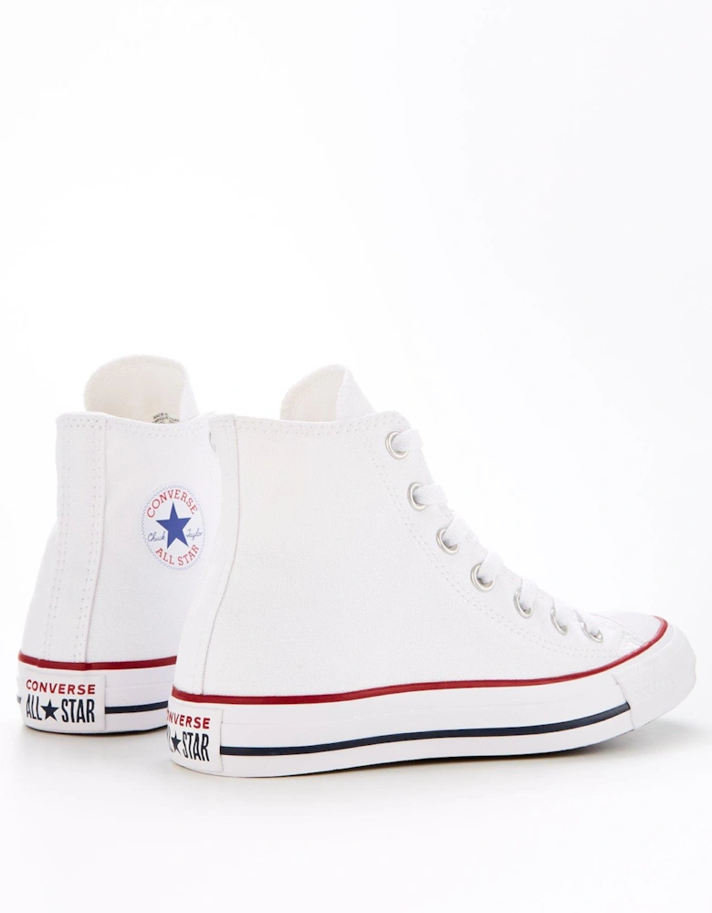 Unisex Wide Hi Top Trainers - White