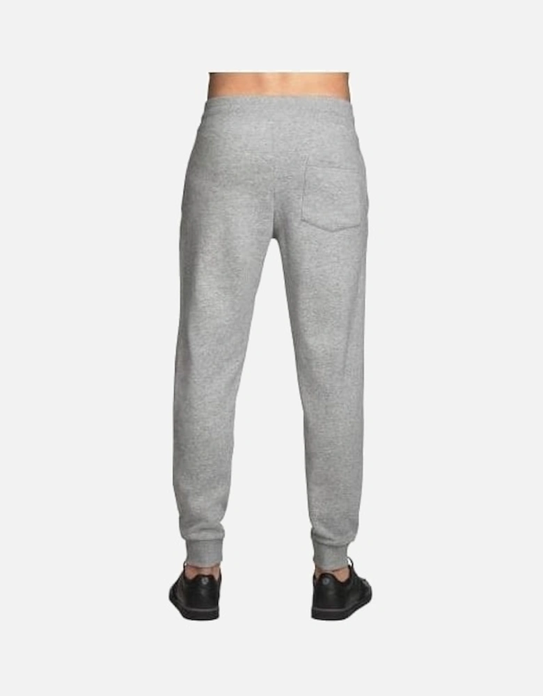 Jersey Cotton Tracksuit Bottoms, Light Grey Melange