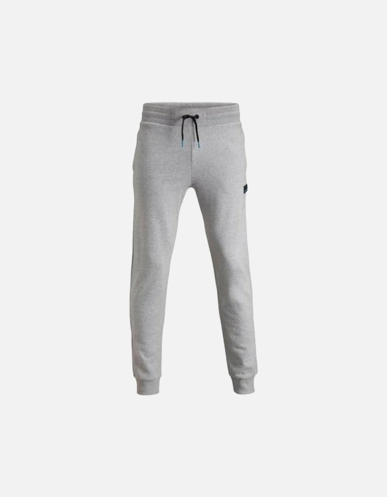 Jersey Cotton Tracksuit Bottoms, Light Grey Melange