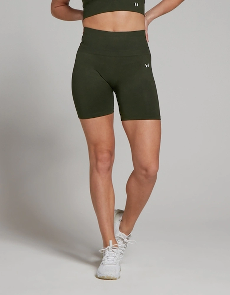 Women's Shape Seamless Cycling Shorts - Forest Green