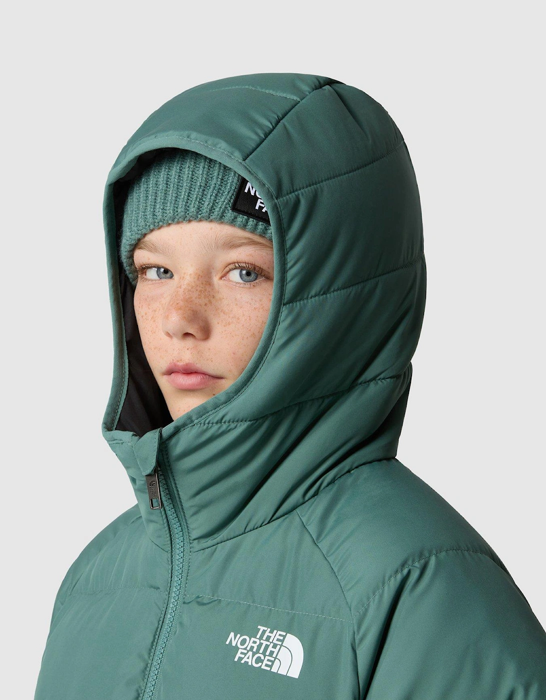 Boys Reversible North Down Hooded Jacket - Khaki