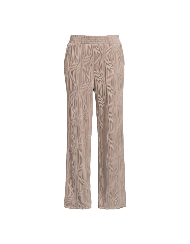 Textured Wide Leg Joggers - Stone