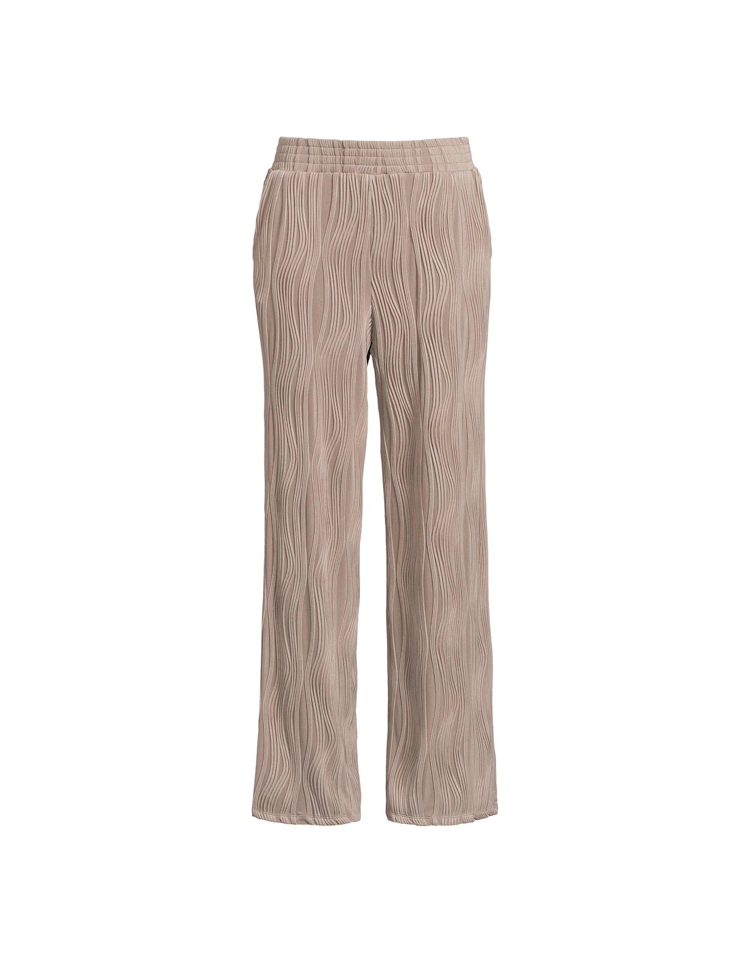 Textured Wide Leg Joggers - Stone