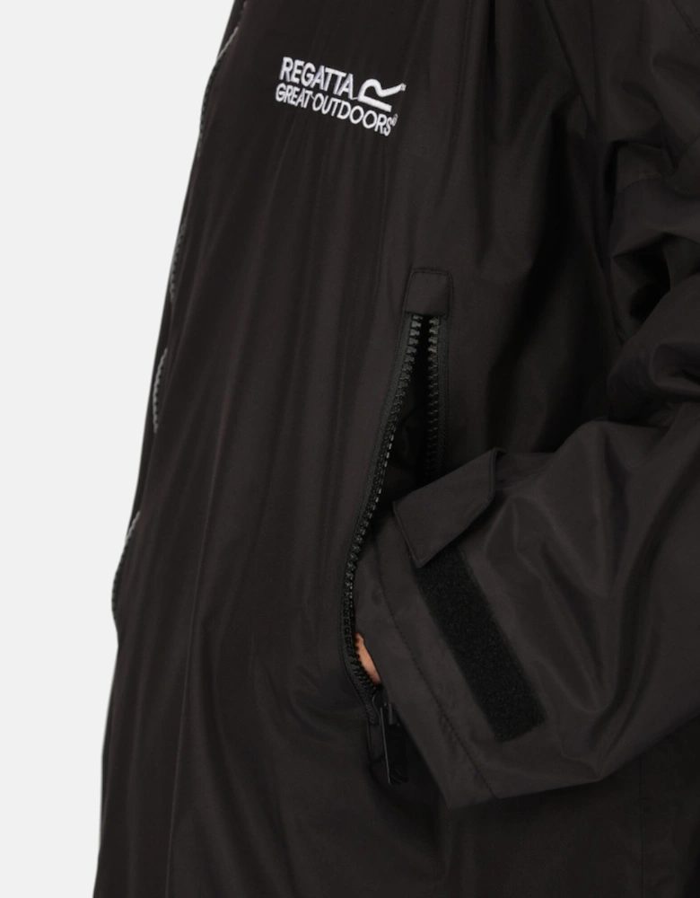 Mens Adult Waterproof Fleece Lined Robe Jacket