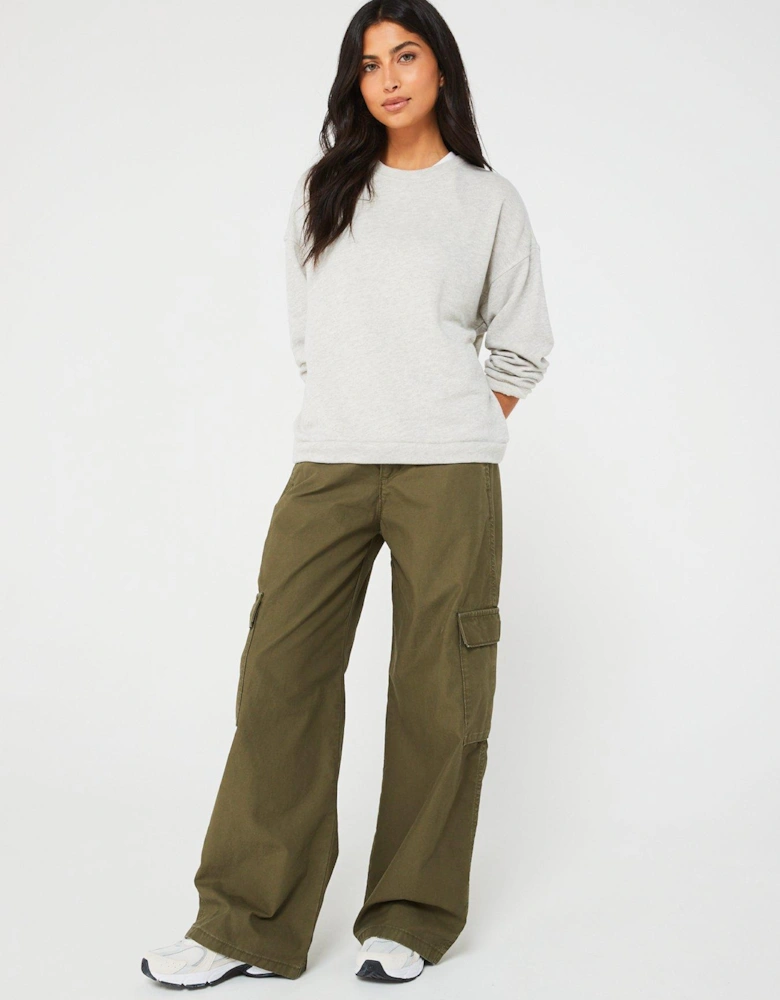 Baggy Cargo Trouser - Olive Night