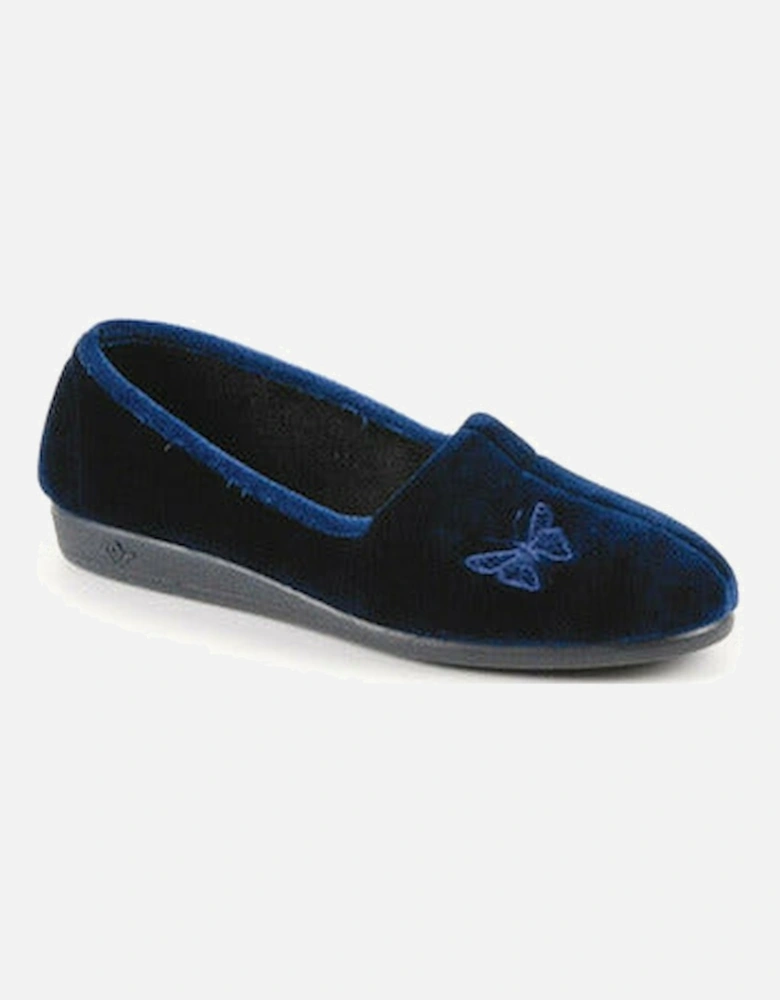 Ladies Slippers KLA001 Butterfly blue