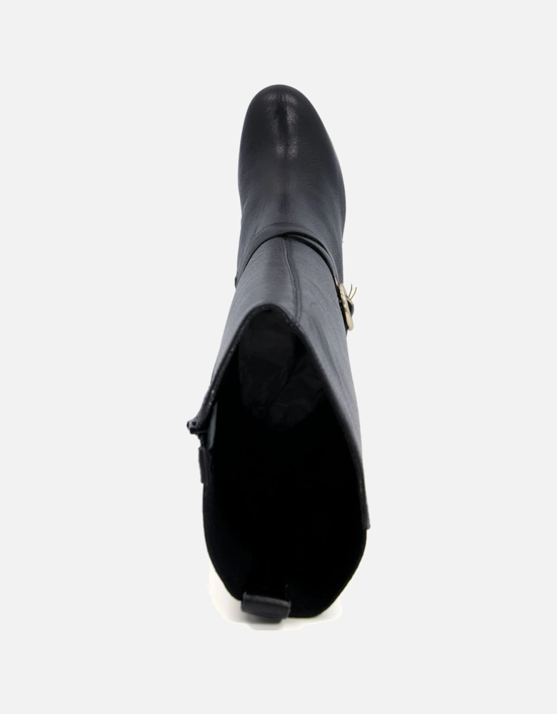 Ladies Sabrena - Buckle-Detail Leather Knee-High Boots