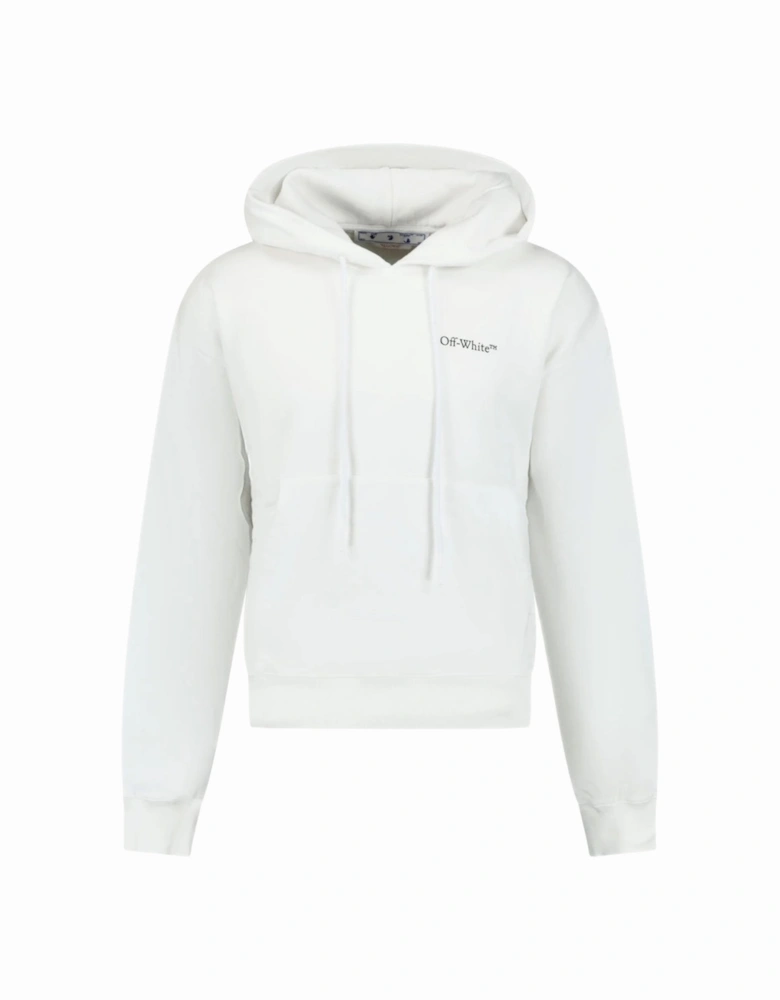 Caravaggio Crowing Design White Oversized Hoodie