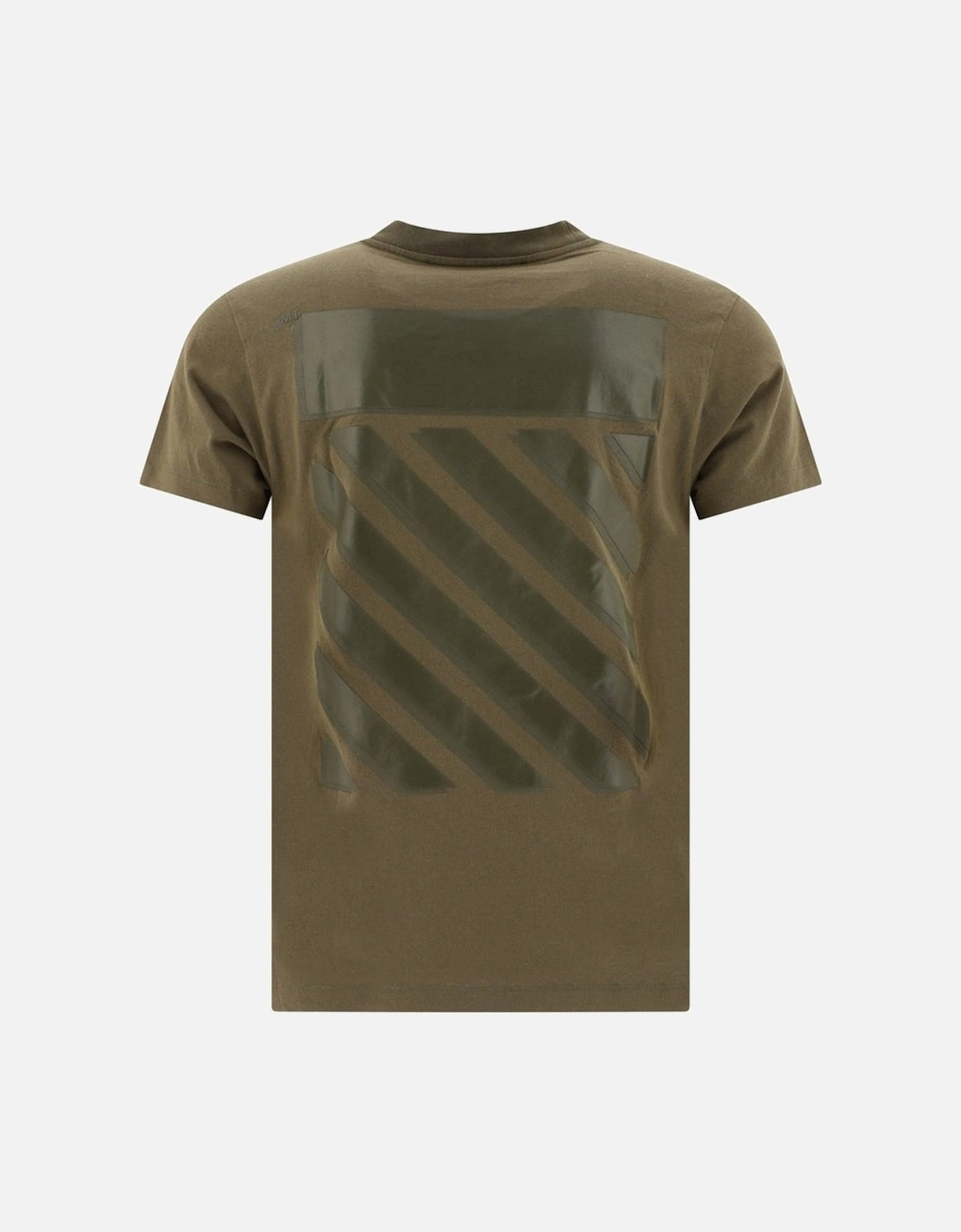 Diag Tab Slim Fit Army Green T-Shirt