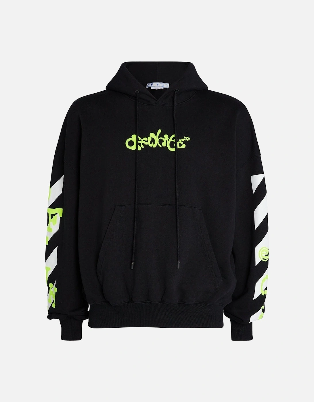 Opposite Arrow Design Boxy Fit Black Oversized Hoodie, 3 of 2
