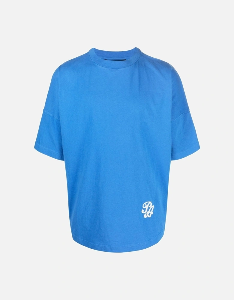 Marine Logo Oversized Blue T-Shirt