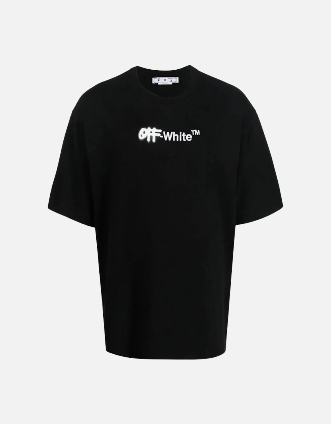 Spray Helvetica Logo Oversized Fit Black T-Shirt, 3 of 2