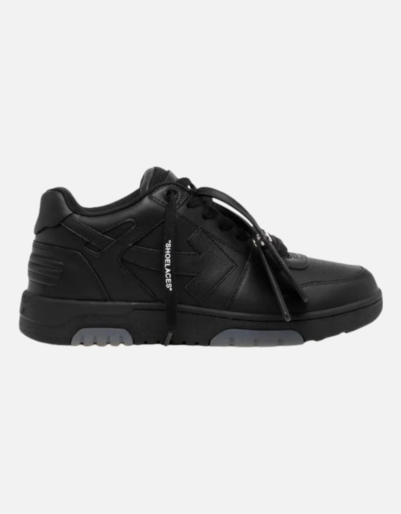Out Of Office All Black Leather Sneakers