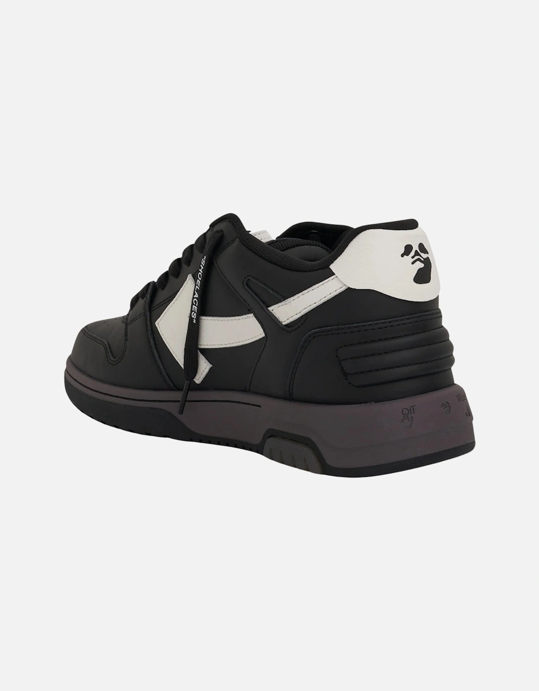 Out Of Office Black Calf Leather Sneakers