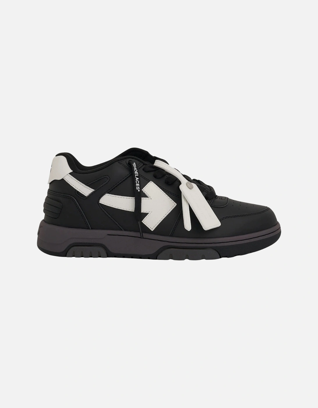 Out Of Office Black Calf Leather Sneakers, 5 of 4