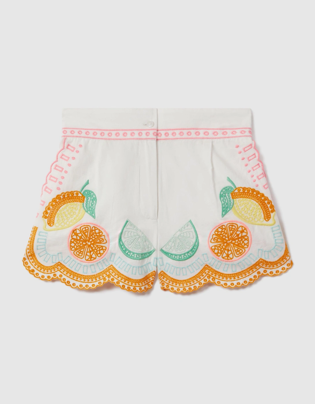 Cotton Broderie Shorts, 2 of 1