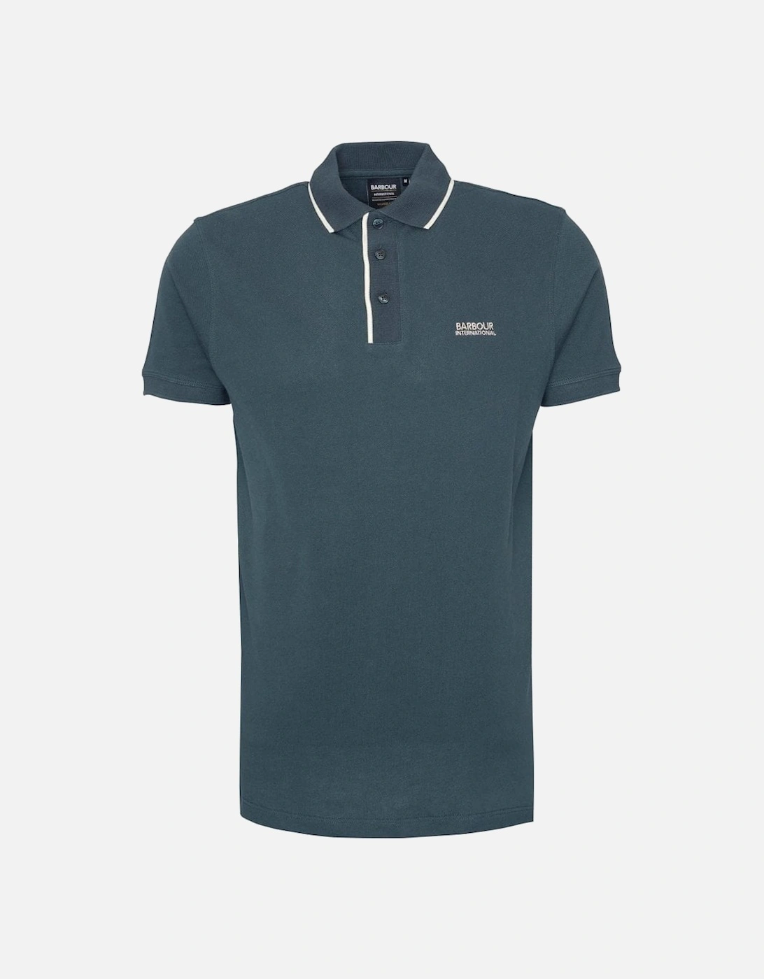 Men's Forest Tipped Polo Shirt., 3 of 2