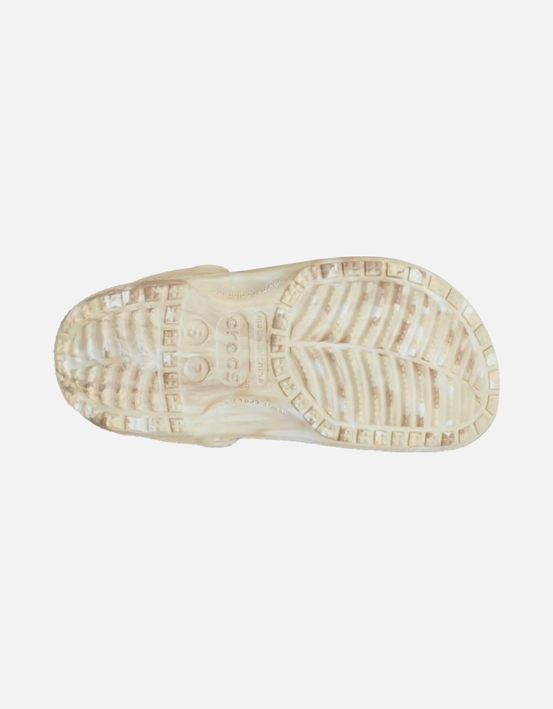 Womens Marble Clog Sandals (Bone)