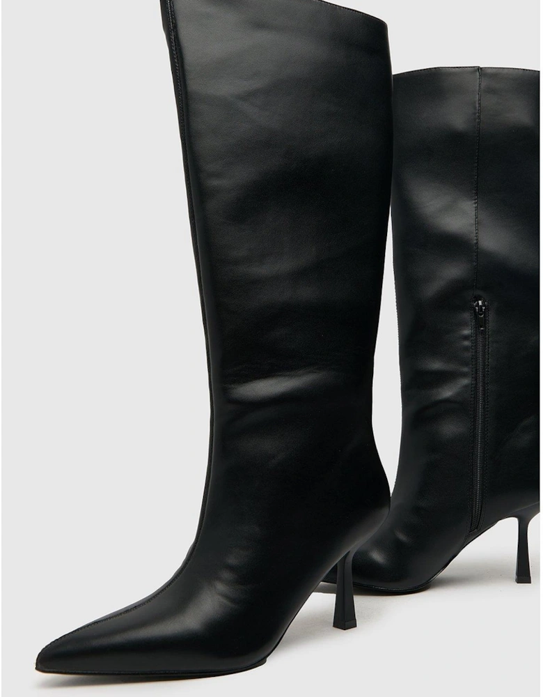 Dame Pointing Pull On Knee Boot - Black