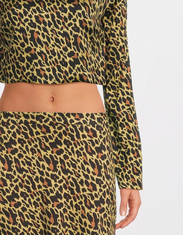 Bernie Maxi Leopard Skirt