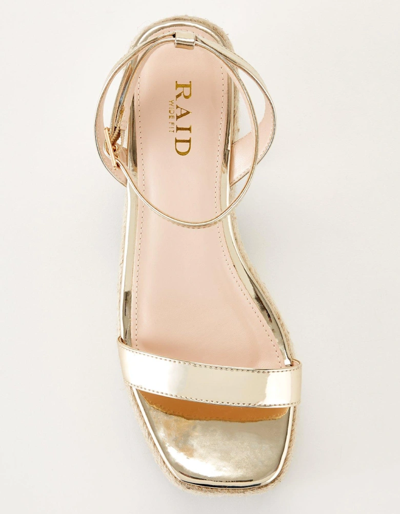 Wide Fit Remington Wedges - Gold High Shine