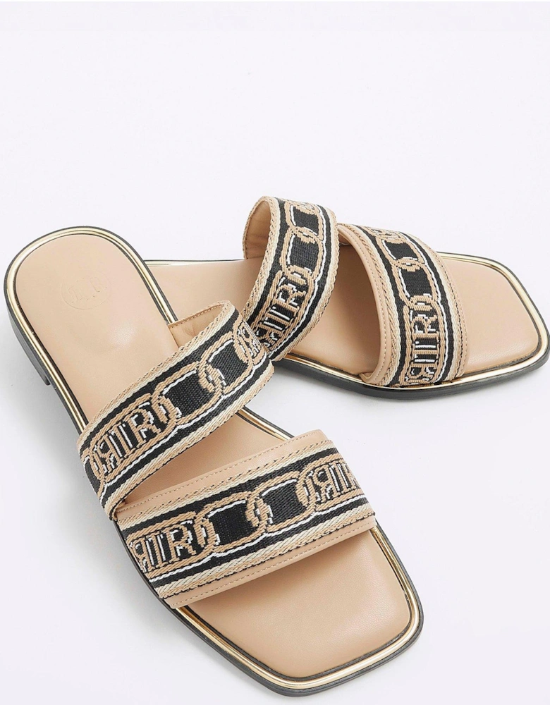 Double Band Mule Sandal - Pink