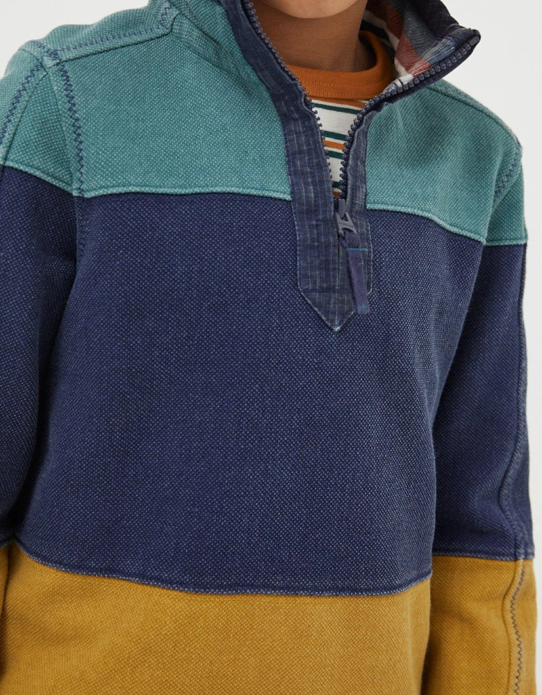 Boys Airlie Rugby Sweater - Blue