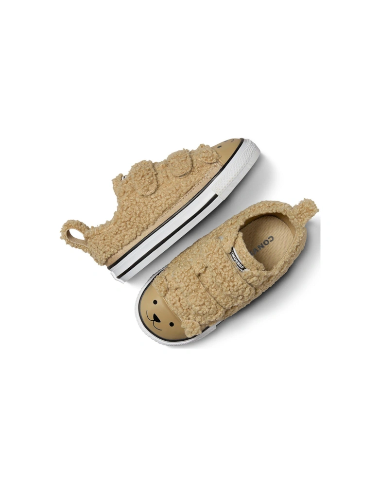 Toddler Easy On Teddy Bear Trainers - Beige