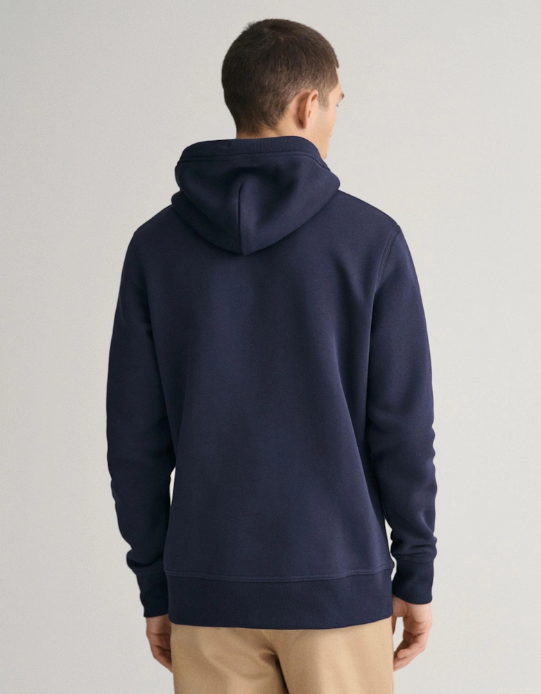 Mens Regular Fit Archive Shield Pullover Hoodie