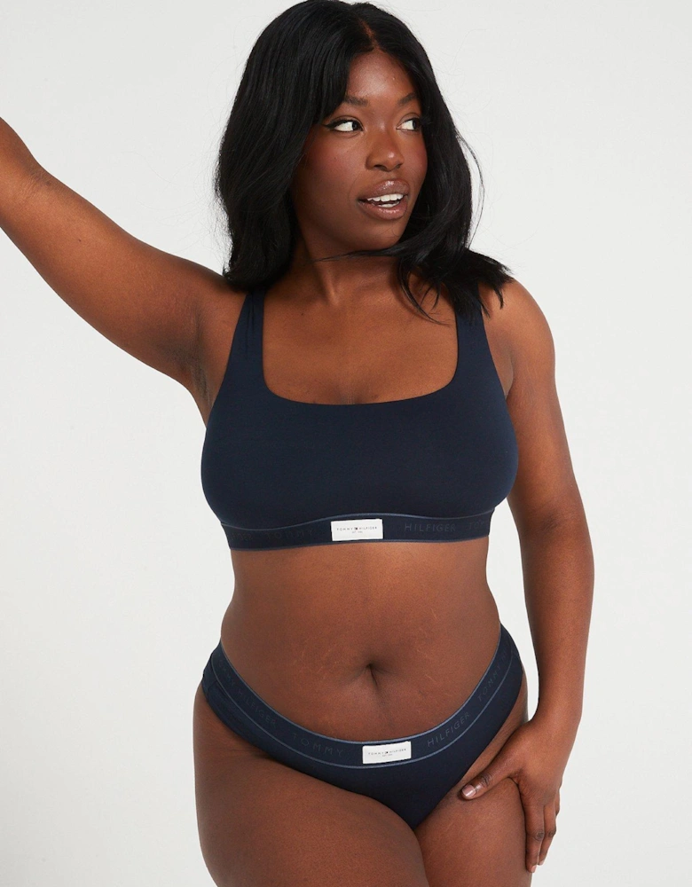 Established Unlined Bralette - Navy