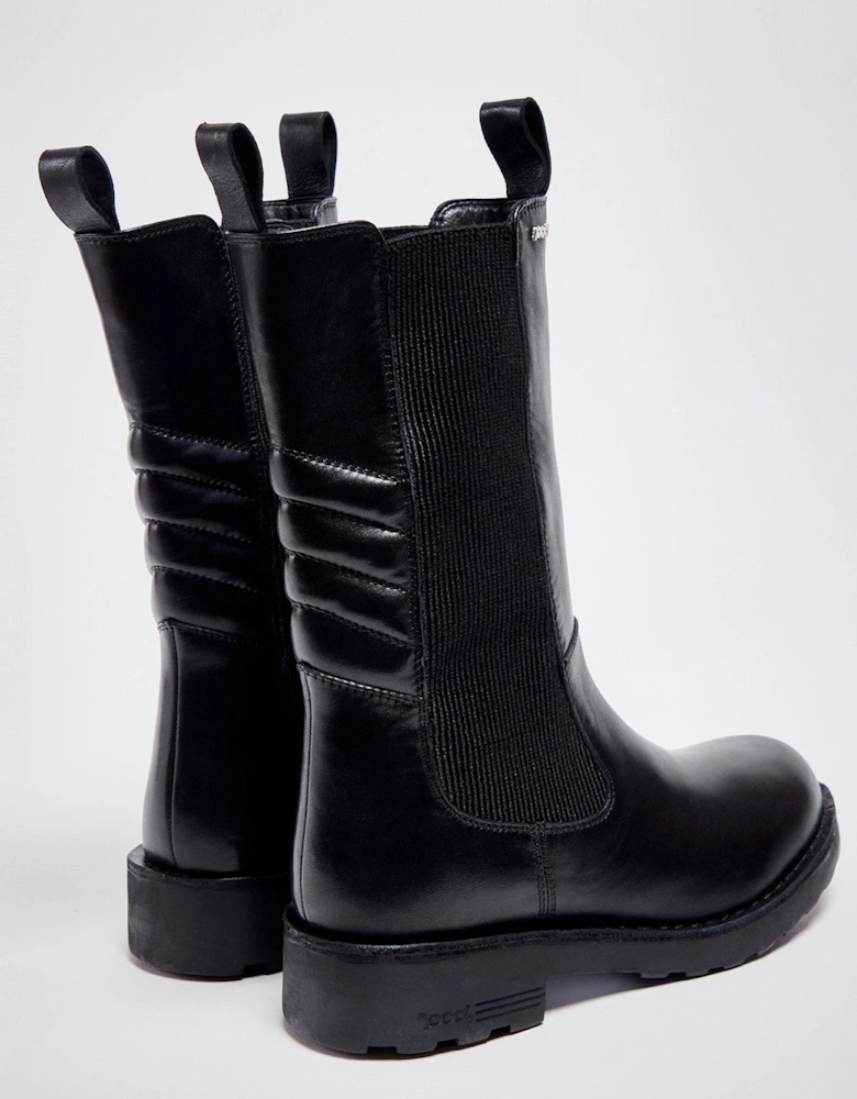 Indra Calf Boots - Black